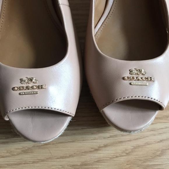 Coach peep toe wedge - Picture 5 of 6